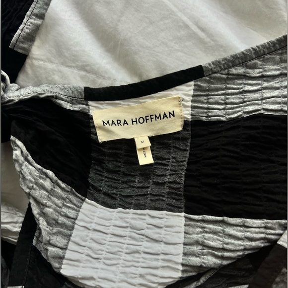 Mara Hoffman Justine Plaid Organic Cotton linen Blend Crop Top - Picture 4 of 4